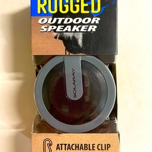 Solaray Rugged Tire Pattern (green) Outdoor Wireless Bluetooth Speaker with Clip